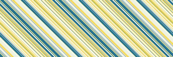 Vibrant diagonal stripes in sunny yellow, teal, and offwhite create a cheerful, modern pattern. vector