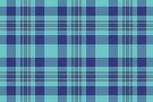 Seamless teal and navy plaid pattern. Perfect for textile design, website backgrounds, or fashion projects. vector