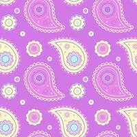 Curly decor of ethnicity material. Flat cucumber, bohemian color. Ornate surreal as pattern canvas. vector