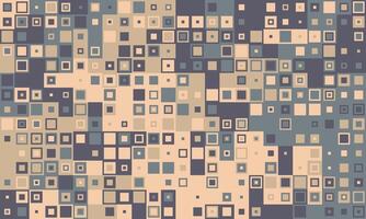 Abstract geometric background with a mosaic of varying sized squares in muted earth tones. Ideal for website banners, presentations, or as a stylish texture overlay. vector