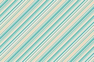 Elegant diagonal stripes in calming teal and beige create a versatile pattern perfect for website backgrounds, textile designs, or stationery. vector