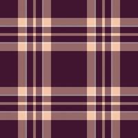 Elegant plaid pattern in deep burgundy and soft peach tones. Perfect for autumnal designs, textile prints, or website backgrounds. vector