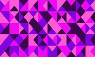 Vibrant geometric abstract background. Dynamic pink purple triangle and square mosaic pattern. Ideal for modern designs, website banners, presentations, or digital art. vector