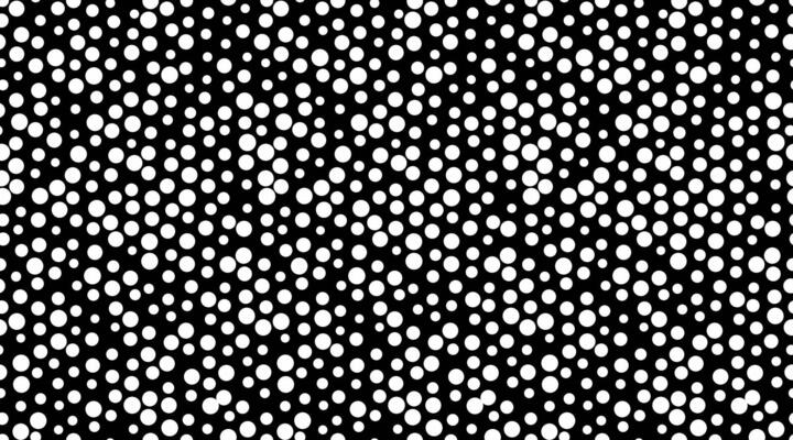 Abstract black and white dotted pattern. Dynamic, swirling design ideal for backgrounds, website banners, or modern textile prints. Creates a sense of movement and energy.