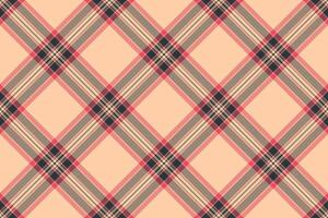 Full texture plaid check, lumberjack textile seamless. Relief background pattern fabric tartan in orange and dark colors. vector