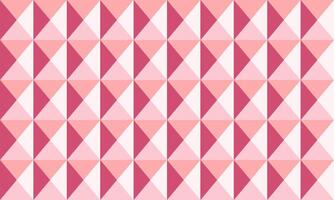 Abstract geometric pattern with pink and rose triangles. Perfect for backgrounds, textiles, or branding. Modern, clean aesthetic creates a visually appealing, versatile design. vector