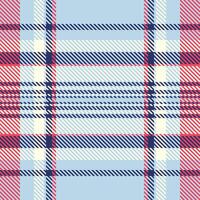 Man seamless tartan pattern, seventies fabric check . Cultural textile background texture plaid in light and blue colors. vector