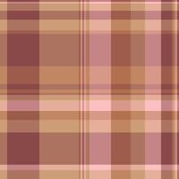 Asymmetric tartan fabric, dog tooth pattern texture check. Picnic blanket background plaid textile seamless in orange and red colors. vector