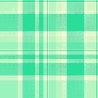 Seamless mint green and cream plaid pattern. Perfect for textile design, website backgrounds, or crafting projects. This fresh, calming texture evokes feelings of spring and serenity. vector