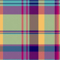 Vibrant plaid pattern in a cheerful color palette. Perfect for textile design, fashion, and website backgrounds. This image evokes feelings of warmth and comfort, ideal for autumn or spring themes. vector