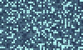 Abstract mosaic of cooltoned squares. A mesmerizing blend of teal and navy, ideal for tech, digital, or corporate backgrounds. Evokes feelings of data, technology, and modern design. vector