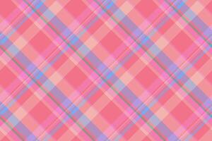 Trendy pattern textile seamless, give fabric tartan texture. Minimal background plaid check in red and pink colors. vector