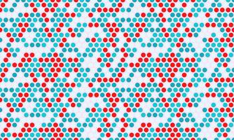 Abstract red and teal dot pattern. Geometric design ideal for website backgrounds, textiles, or modern branding. Creates a sense of rhythm and visual interest. vector