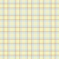 Straight tartan textile plaid, fancy fabric check pattern. Amazing seamless background texture in white and light colors. vector