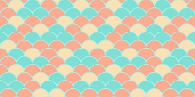 Pasteltoned fish scale pattern. Perfect for textile design, website backgrounds, or any project needing a playful, summery aesthetic. vector