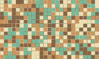 Abstract mosaic tile pattern in earthy tones. Perfect for website backgrounds, textures, or modern design projects. Evokes feelings of warmth, sophistication, and retro style. vector