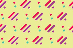 Vibrant geometric pattern featuring bold, repeating lines and dots in a playful color palette. Perfect for backgrounds, website design, textile prints, and modern branding. vector