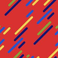 Vibrant diagonal lines in bold colors create a dynamic, modern abstract pattern. Perfect for backgrounds, textiles, or web design, this image evokes energy and movement. vector