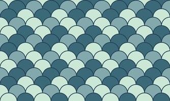 Serene teal and mint green scales pattern. Elegant geometric design perfect for backgrounds, textiles, or website designs. Evokes calmness, nature, and underwater themes. vector