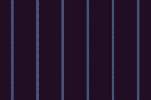 Sleek vertical stripes in deep blue and dark purple create a sophisticated, minimalist textile pattern. Perfect for backgrounds, website design, fashion, and print projects. vector
