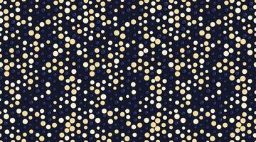 A navy and gold polka dot pattern vector