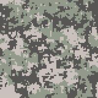 Abstract digital camouflage pattern. Perfect for backgrounds, textiles, or militarythemed designs. Subtle yet striking, this pixelated texture offers versatility and a modern aesthetic. vector