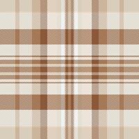 Elegant beige and brown plaid pattern. Perfect for textile design, website backgrounds, or autumnal projects. Subtle texture and neutral tones create a sophisticated, versatile image. vector