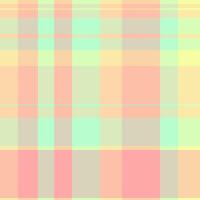 Messy texture tartan, chequered seamless background check. Cultural fabric pattern plaid textile in light and orange colors. vector