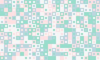 Abstract pastel square mosaic pattern. Perfect for backgrounds, textiles, or website design. Soft, calming colors create a gentle, modern aesthetic. vector