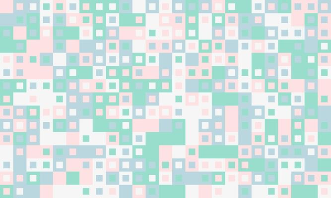 Abstract pastel square mosaic pattern. Perfect for backgrounds, textiles, or website design. Soft, calming colors create a gentle, modern aesthetic.