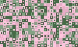 Abstract geometric pattern. Subtle pink and green squares create a modern, minimalist design perfect for backgrounds, textiles, or website elements. Evokes feelings of calm and order. vector