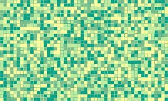 Abstract mosaic background with pastel teal and yellow squares. Perfect for website banners, presentations, or digital art projects. This image evokes a sense of calm and subtle energy. vector