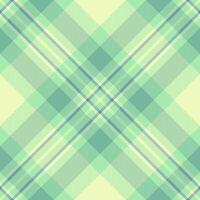 Soft pastel green and pale yellow plaid pattern. A seamless texture ideal for textile designs, website backgrounds, or crafting projects. Evokes feelings of serenity and spring. vector