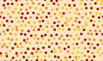 Abstract autumnal pattern. Warmtoned dots on a cream background create a cheerful, festive design. Perfect for fallthemed projects, websites, and social media. vector