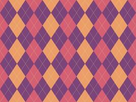 Stylish argyle pattern in warm autumnal tones. Perfect for fallthemed designs, textiles, or backgrounds. The geometric design offers a sophisticated and timeless feel. vector