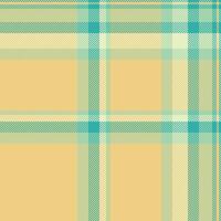Bandanna fabric seamless background, bed texture pattern check. Window tartan textile plaid in light and amber colors. vector