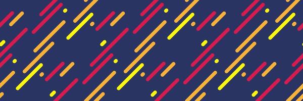 Dynamic diagonal lines in vibrant red, orange, and yellow hues against a deep blue backdrop. Perfect for modern presentations, website backgrounds, or textile designs. vector