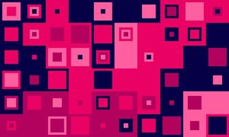Abstract geometric background featuring vibrant pink and dark blue squares of varying sizes. A modern, dynamic design ideal for websites, presentations, or as a textured overlay. vector