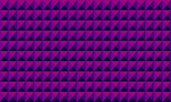 Abstract geometric texture featuring a repeating pattern of vibrant purple and dark purple triangles. Ideal for backgrounds, website design, or creating a modern, stylish visual effect.