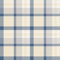 Subtle cream, blue, and gray plaid pattern. Elegant and versatile design ideal for textiles, websites, or packaging. Evokes feelings of calmness and sophistication. vector
