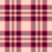 Elegant peach, pink, and burgundy plaid pattern. Perfect for fashion, textile, or web design projects. Versatile and stylish, this seamless texture evokes warmth and sophistication. vector