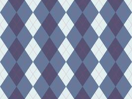 Elegant argyle pattern in soft blues and purples, perfect for backgrounds, textiles, or website design. vector