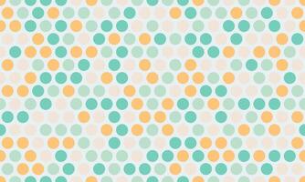 Abstract pastel polka dot pattern. Soft teal, peach, and pink circles create a calming, geometric design. Ideal for backgrounds, textiles, or website design. vector
