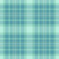 Clothing seamless plaid pattern, backdrop background check. Softness tartan fabric texture textile in cyan and teal colors. vector