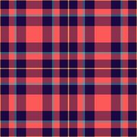 Romance tartan textile, holiday seamless texture check. Damask background pattern plaid fabric in red and dark colors. vector