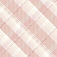 Elegant blush pink and white diagonal plaid pattern. Subtle texture creates a sophisticated, modern design perfect for websites, textiles, packaging, or branding. vector