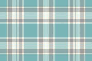 Linen plaid fabric check, japan background tartan seamless. American pattern textile texture in cyan and grey colors. vector