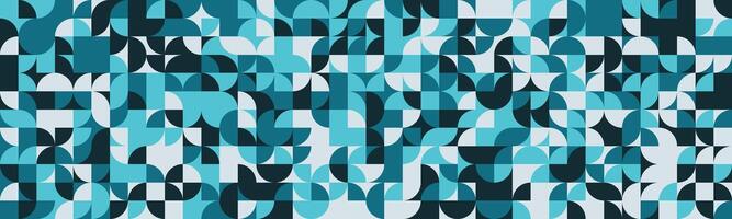 Abstract geometric teal and white pattern. Modern, stylish design ideal for website backgrounds, textiles, or corporate branding. Creates a sense of movement and visual interest. vector