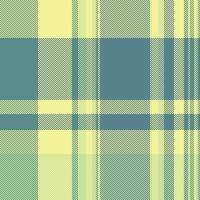 Tie plaid tartan, continuity background check seamless. Variety textile fabric pattern texture in cyan and yellow colors. vector