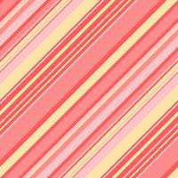 Vibrant diagonal stripes in soft pink, coral, and pale yellow create a cheerful, playful pattern. vector